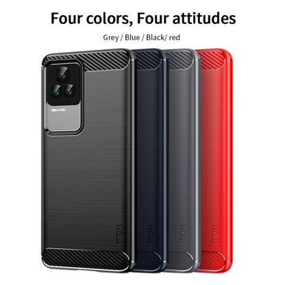 For Xiaomi Redmi K50 / K50 Pro MOFI Gentleness Brushed Carbon Fiber Soft TPU Case(Gray) - Xiaomi Cases by MOFI | Online Shopping South Africa | PMC Jewellery | Buy Now Pay Later Mobicred