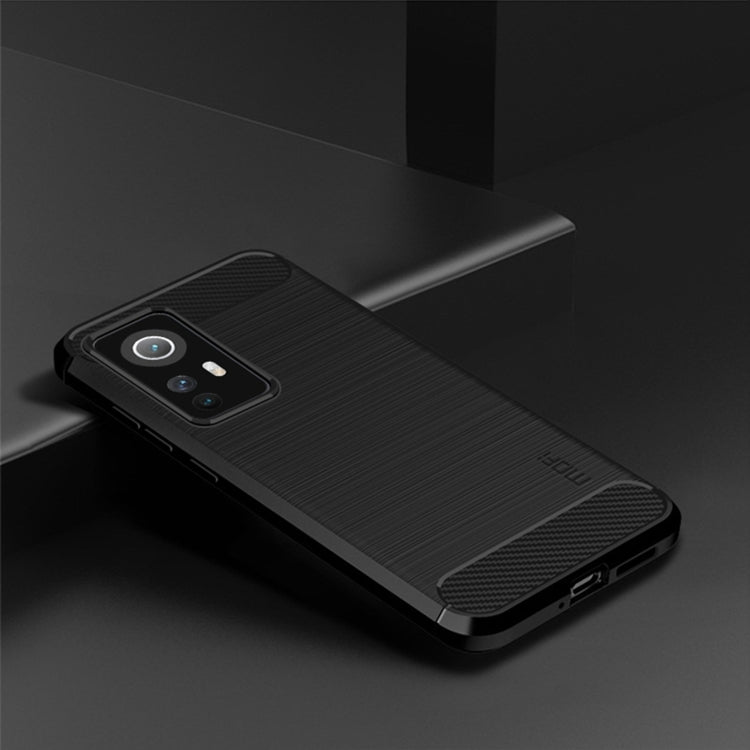 For Xiaomi 12 / 12X MOFI Gentleness Brushed Carbon Fiber Soft TPU Case(Black) - Xiaomi Cases by MOFI | Online Shopping South Africa | PMC TechLife | Buy Now Pay Later Mobicred