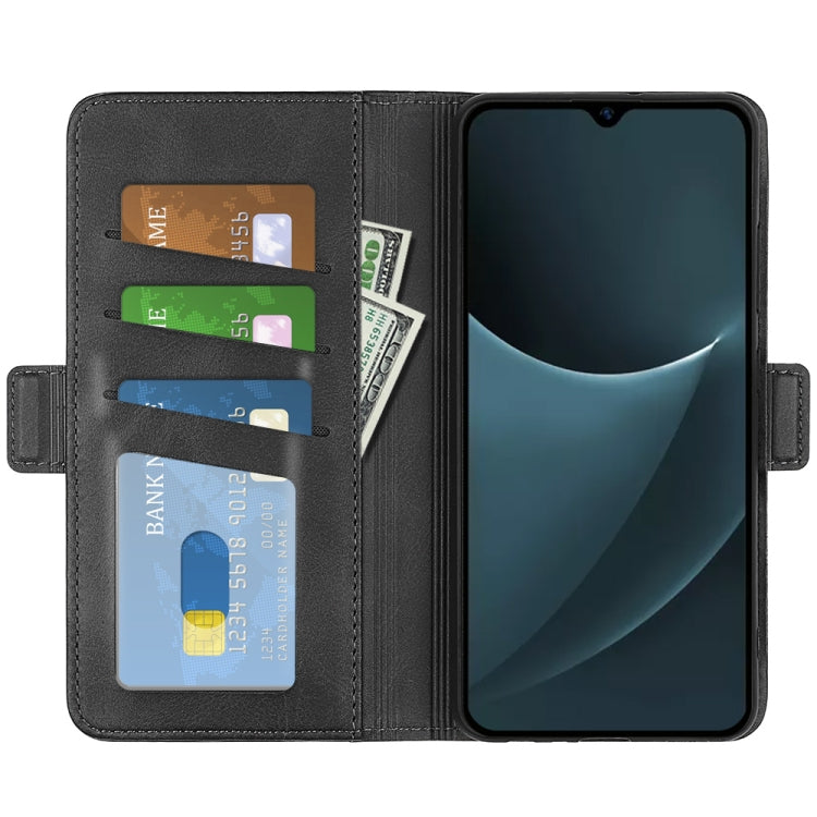 For Blackview A95 Dual-side Magnetic Buckle Leather Phone Case(Black) - More Brand by PMC TechLife | Online Shopping South Africa | PMC TechLife