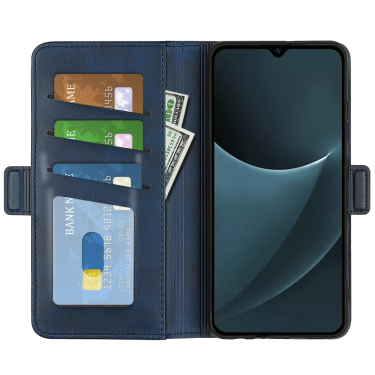For Blackview A95 Dual-side Magnetic Buckle Leather Phone Case(Dark Blue) - More Brand by PMC TechLife | Online Shopping South Africa | PMC TechLife | Buy Now Pay Later Mobicred