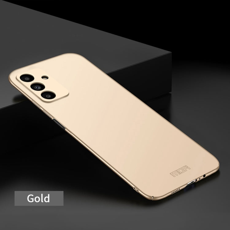 For Samsung Galaxy A13 5G MOFI Frosted PC Ultra-thin Hard Case(Gold) - Galaxy Phone Cases by MOFI | Online Shopping South Africa | PMC Jewellery