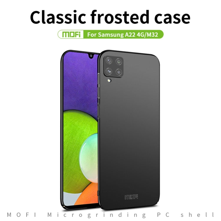 For Samsung Galaxy A22 4G / M32 Global / M22 MOFI Frosted PC Ultra-thin Hard Case(Red) - Galaxy Phone Cases by MOFI | Online Shopping South Africa | PMC TechLife