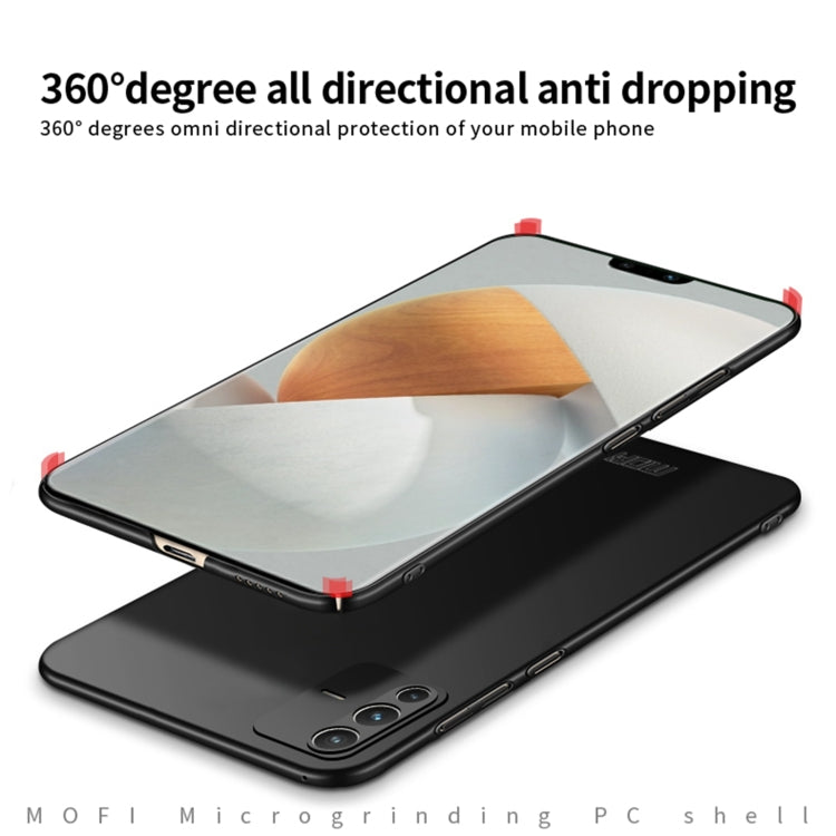 For vivo V23 5G / S12 MOFI Frosted PC Ultra-thin Hard Case(Blue) - vivo Cases by MOFI | Online Shopping South Africa | PMC TechLife