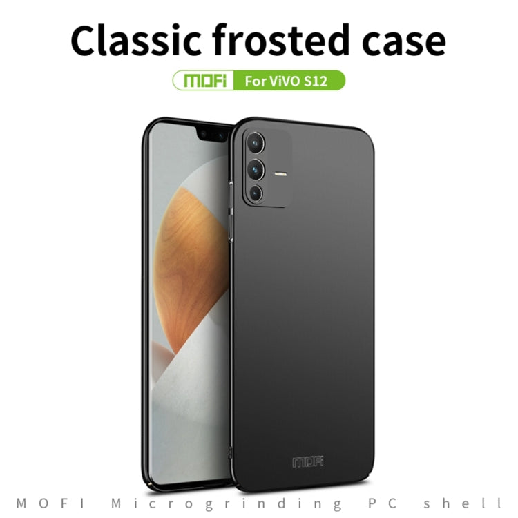 For vivo V23 5G / S12 MOFI Frosted PC Ultra-thin Hard Case(Red) - vivo Cases by MOFI | Online Shopping South Africa | PMC TechLife | Buy Now Pay Later Mobicred