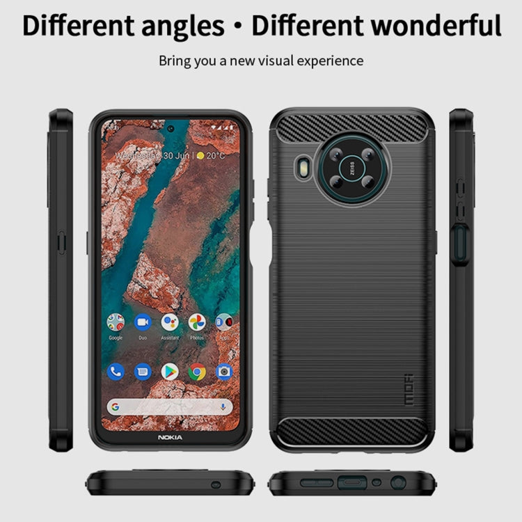 For Nokia X100 MOFI Gentleness Series Brushed Texture Carbon Fiber TPU Phone Case(Gray) - free shipping - PMC TechLife - Order now!
