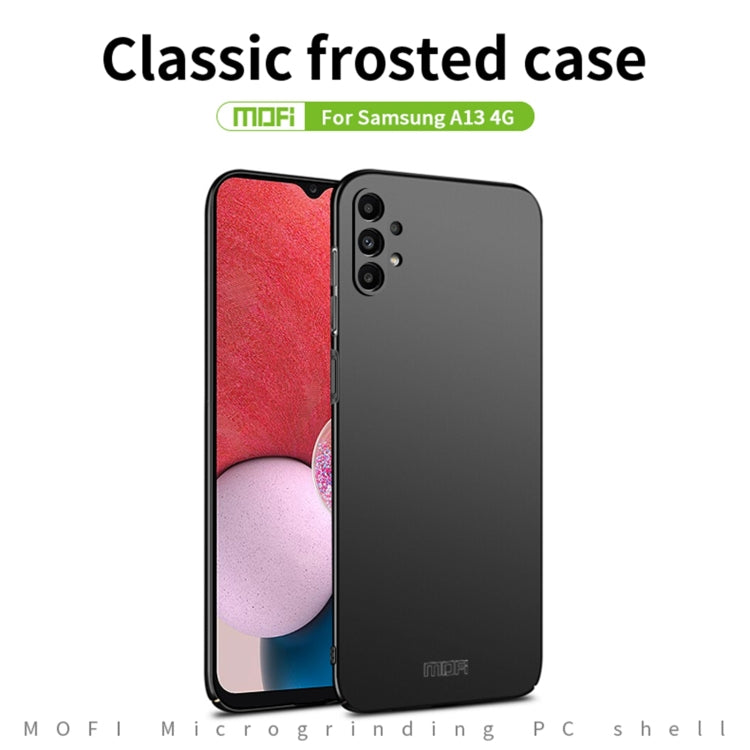 For Samsung Galaxy A13 4G MOFI Frosted PC Ultra-thin Hard Case(Black) - Galaxy Phone Cases by MOFI | Online Shopping South Africa | PMC Jewellery