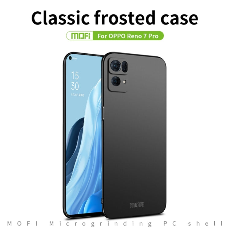 For OPPO Reno7 Pro MOFI Frosted PC Ultra-thin Hard Case(Blue) - free shipping - PMC TechLife - Order now!