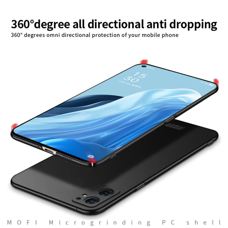 For OPPO Reno7 SE MOFI Frosted PC Ultra-thin Hard Case(Red) - OPPO Cases by MOFI | Online Shopping South Africa | PMC TechLife | Buy Now Pay Later Mobicred
