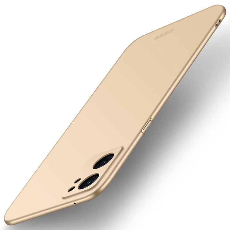 For OPPO Reno7 SE MOFI Frosted PC Ultra-thin Hard Case(Gold) - free shipping - PMC TechLife - Order now!