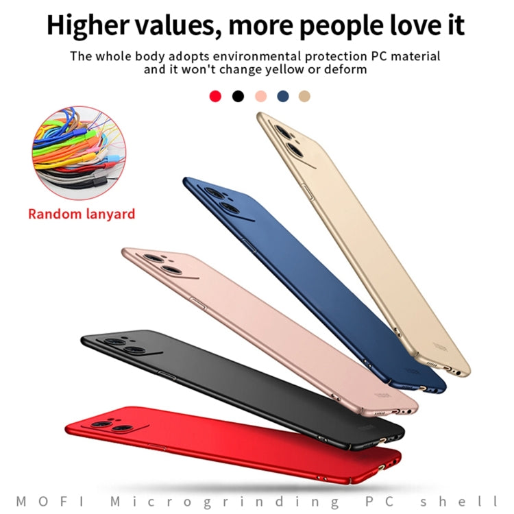 For OPPO Find X5 MOFI Frosted PC Ultra-thin Hard Case(Red) - OPPO Cases by MOFI | Online Shopping South Africa | PMC TechLife | Buy Now Pay Later Mobicred