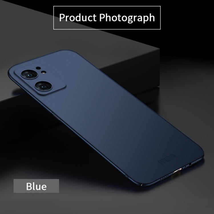 For OPPO Find X5 Lite / Reno7 Global MOFI Frosted PC Ultra-thin Hard Case(Blue) - free shipping - PMC TechLife - Order now!