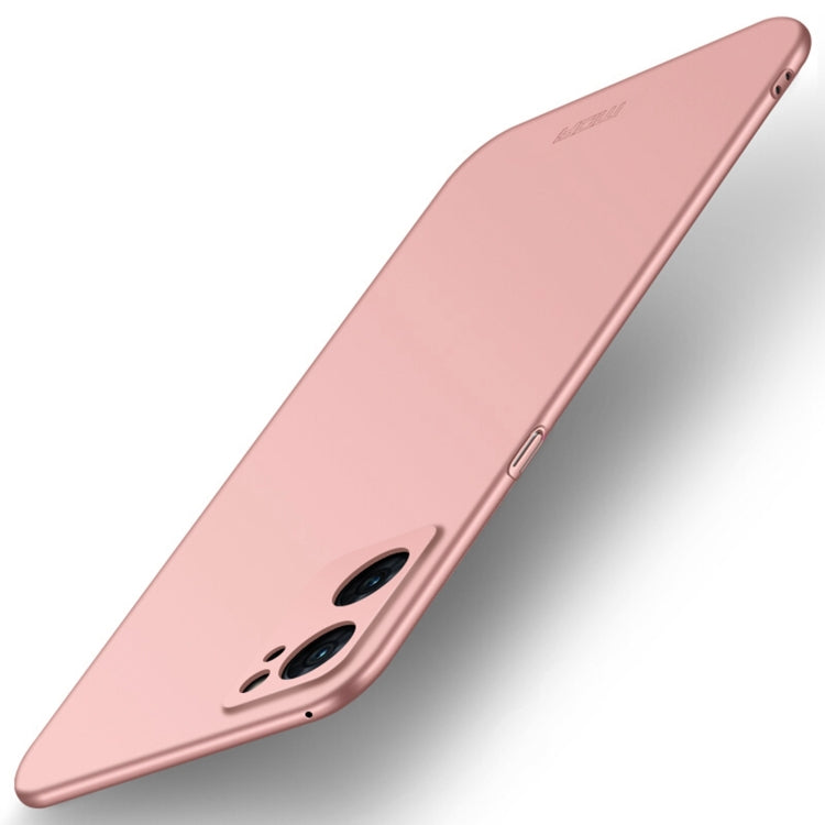 For OPPO Reno7 4G / F21 Pro 4G MOFI Frosted PC Ultra-thin Hard Case(Rose gold) - OPPO Cases by MOFI | Online Shopping South Africa | PMC TechLife