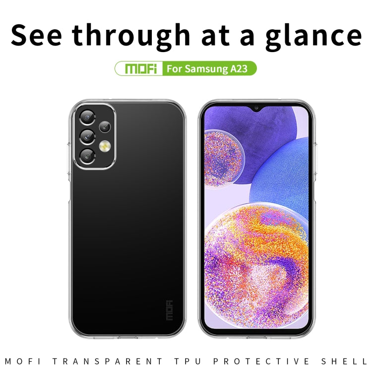 For Samsung Galaxy A23 4G/5G MOFI Ming Series Ultra-thin TPU Phone Case(Transparent) - Galaxy Phone Cases by MOFI | Online Shopping South Africa | PMC Jewellery