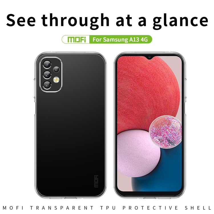 For Samsung Galaxy A13 4G MOFI Ming Series Ultra-thin TPU Phone Case(Transparent) - Galaxy Phone Cases by MOFI | Online Shopping South Africa | PMC TechLife