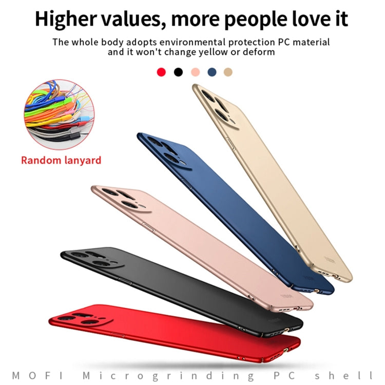 For OPPO Find X5 Pro MOFI Frosted PC Ultra-thin Hard Case(Blue) -  by MOFI | Online Shopping South Africa | PMC TechLife | Buy Now Pay Later Mobicred