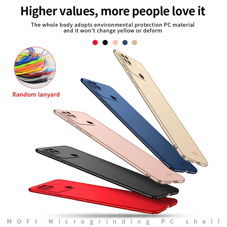 For Xiaomi Redmi 10A MOFI Frosted PC Ultra-thin Hard Case(Black) - Xiaomi Cases by MOFI | Online Shopping South Africa | PMC TechLife