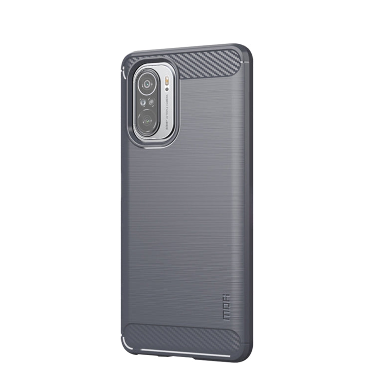 For Xiaomi Redmi Note 11T Pro 5G / 11T Pro Plus 5G MOFI Gentleness Series Brushed Texture Carbon Fiber Soft TPU Case(Gray) -  by MOFI | Online Shopping South Africa | PMC Jewellery