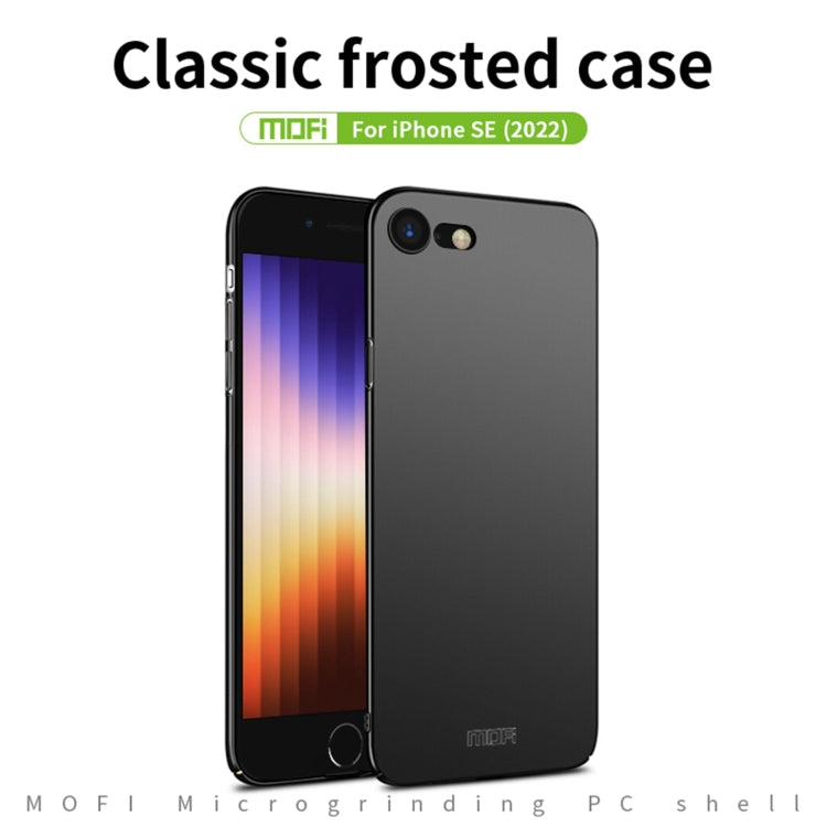 For iPhone SE 2022 / 2020 MOFI Frosted PC Ultra-thin Hard Case(Gold) - iPhone SE 2022 / 2020 / 8 / 7 Cases by MOFI | Online Shopping South Africa | PMC Jewellery