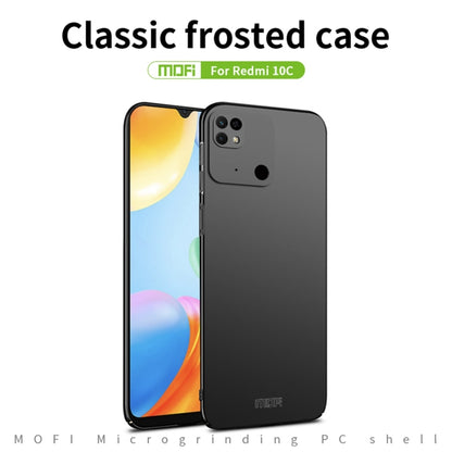 For Xiaomi Redmi 10C / Redmi 10 Power MOFI Frosted PC Ultra-thin Hard Case(Blue) - Xiaomi Cases by MOFI | Online Shopping South Africa | PMC Jewellery | Buy Now Pay Later Mobicred