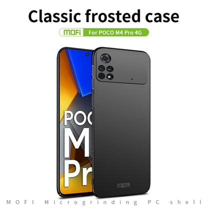 For Xiaomi POCO M4 Pro 4G MOFI Frosted PC Ultra-thin Hard Case(Red) - Xiaomi Cases by MOFI | Online Shopping South Africa | PMC Jewellery