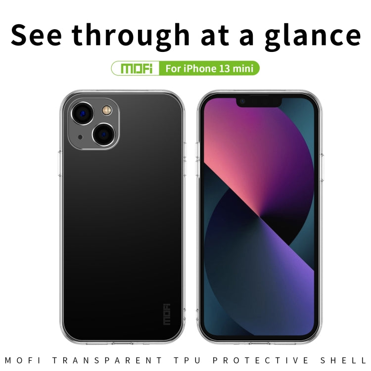 For iPhone 13 mini MOFI Ming Series Ultra-thin TPU Phone Case (Transparent) - iPhone 13 mini Cases by MOFI | Online Shopping South Africa | PMC Jewellery