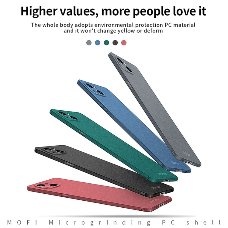 For iPhone 14 Plus  MOFI Fandun Series Frosted PC Ultra-thin Phone Case(Gray) - free shipping - PMC TechLife - Order now!