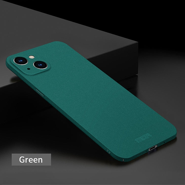 For iPhone 14 Plus  MOFI Fandun Series Frosted PC Ultra-thin Phone Case(Green) - free shipping - PMC TechLife - Order now!