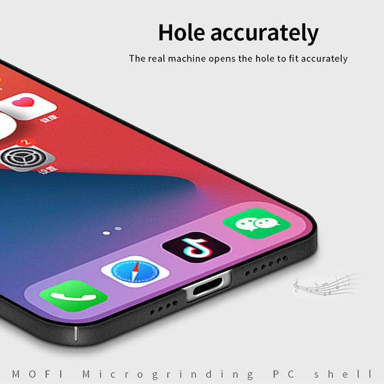 For iPhone 14 Plus  MOFI Fandun Series Frosted PC Ultra-thin Phone Case(Red) - iPhone 14 Plus Cases by MOFI | Online Shopping South Africa | PMC TechLife | Buy Now Pay Later Mobicred