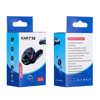 F14 Fast Charge USB Car Charger Dual Port USB 3.0 Mini Phone Charger - Bluetooth Car Kits by PMC Jewellery | Online Shopping South Africa | PMC Jewellery | Buy Now Pay Later Mobicred