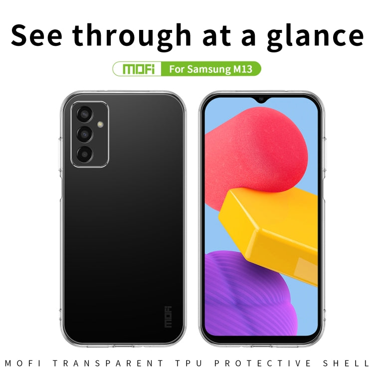 For Samsung Galaxy M13 MOFI Ming Series Ultra-thin TPU Phone Case(transparent) - Galaxy Phone Cases by MOFI | Online Shopping South Africa | PMC TechLife
