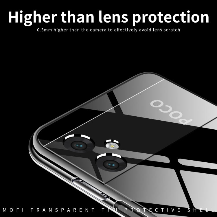 For Xiaomi Poco M4 5G MOFI Ming Series Ultra-thin TPU Phone Case(Transparent) - Xiaomi Cases by MOFI | Online Shopping South Africa | PMC TechLife