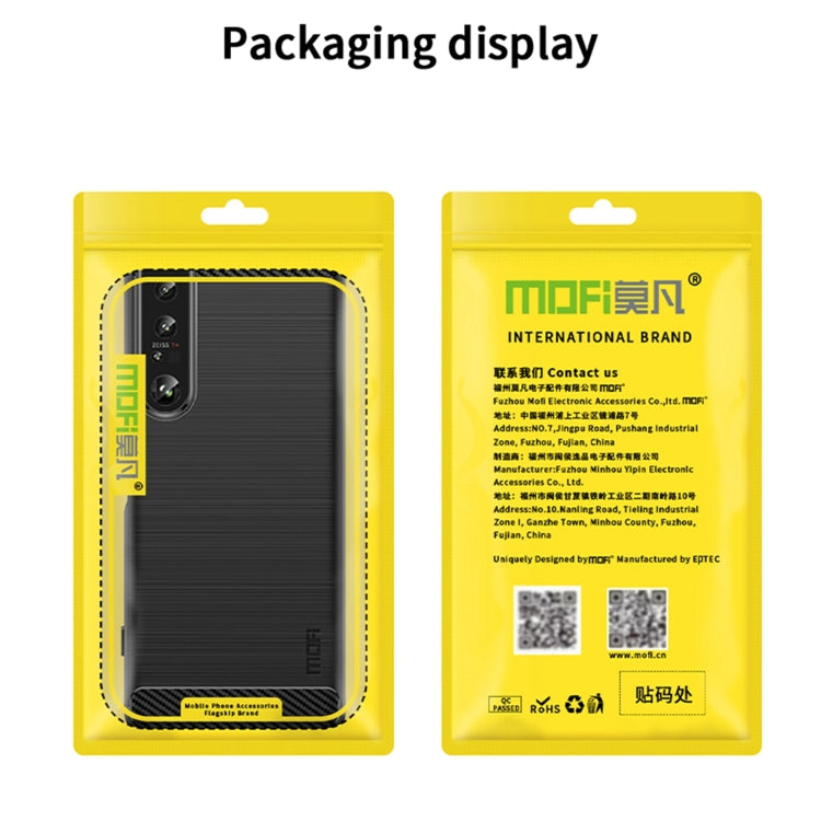 For Nokia G11 / G21 MOFI Gentleness Series Brushed Texture Carbon Fiber Soft TPU Case(Blue) - free shipping - PMC TechLife - Order now!