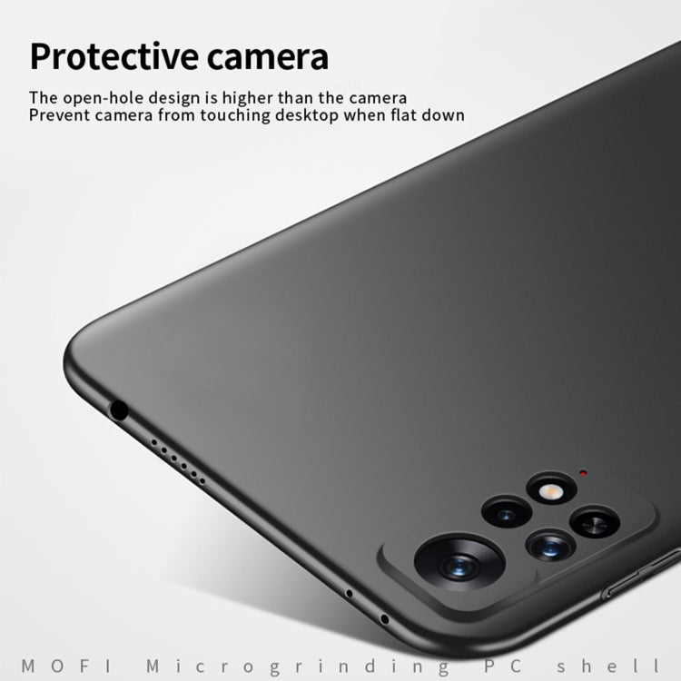 For Xiaomi Redmi Note 11E Pro MOFI Frosted PC Ultra-thin Hard Case(Black) - Xiaomi Cases by MOFI | Online Shopping South Africa | PMC TechLife | Buy Now Pay Later Mobicred