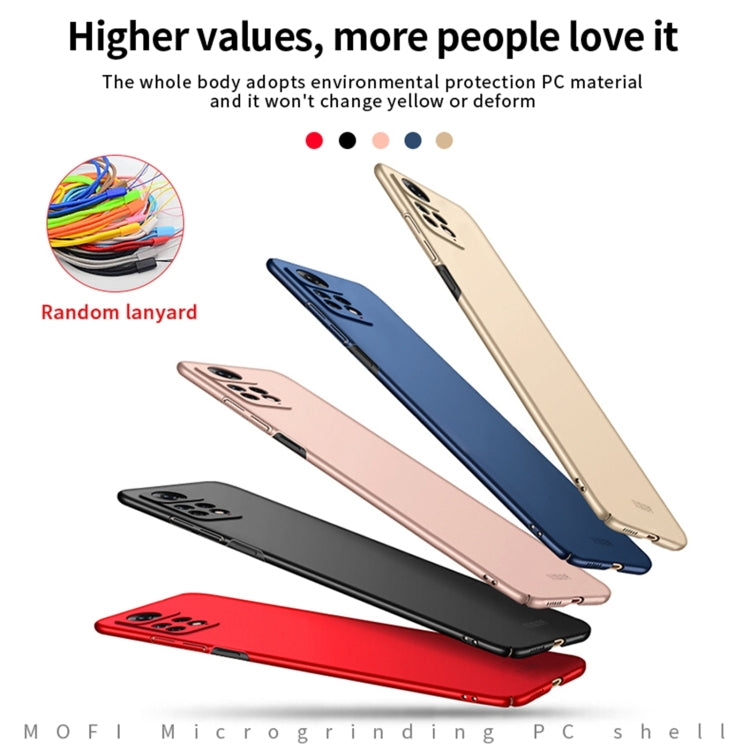 For Xiaomi Redmi Note 11E Pro MOFI Frosted PC Ultra-thin Hard Case(Gold) - free shipping - PMC TechLife - Order now!