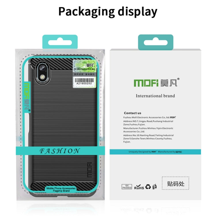 For Sony Xperia Ace 3 MOFI Gentleness Brushed Carbon Fiber Soft TPU Case(Black) - Sony Cases by MOFI | Online Shopping South Africa | PMC TechLife | Buy Now Pay Later Mobicred