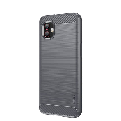 For Samsung Galaxy Xcover6 Pro / Xcover Pro 2 MOFI Gentleness Brushed Carbon Fiber Soft TPU Case(Gray) -  by MOFI | Online Shopping South Africa | PMC Jewellery | Buy Now Pay Later Mobicred