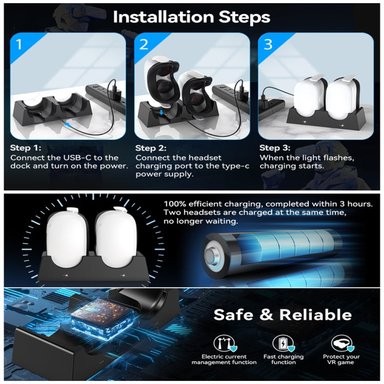 For Oculus Quest 2 VR Charging Stand VR Accessories Host Storage Bracket Double Charging Stand - free shipping - PMC Jewellery - Order now!