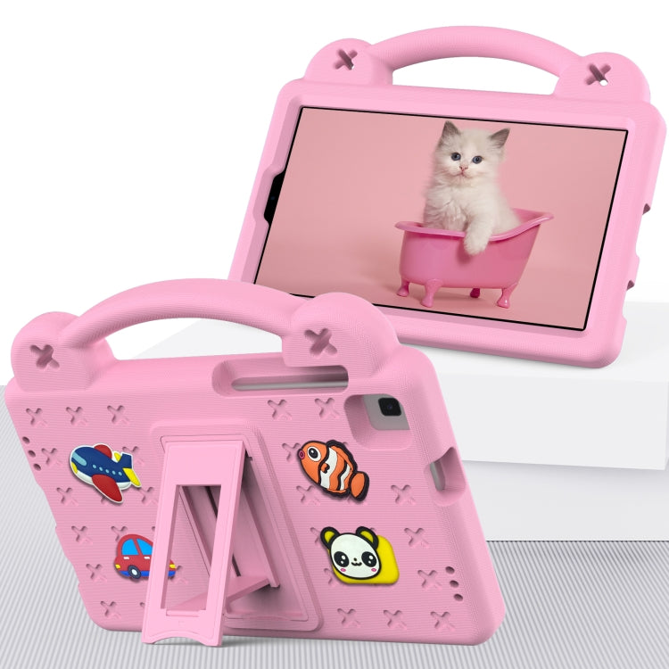 For Huawei MediaPad M3 Lite 8.0 Handle Kickstand Children EVA Shockproof Tablet Case(Pink) - Huawei by PMC TechLife | Online Shopping South Africa | PMC TechLife