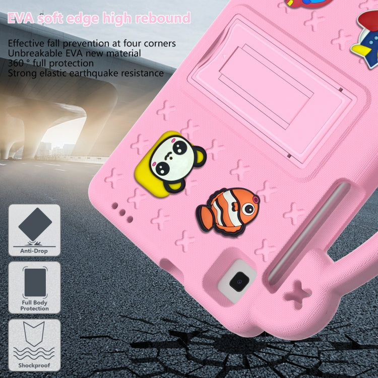 For Huawei MediaPad M3 Lite 8.0 Handle Kickstand Children EVA Shockproof Tablet Case(Pink) - Huawei by PMC TechLife | Online Shopping South Africa | PMC TechLife