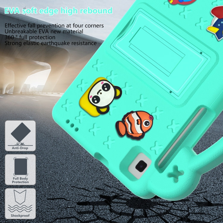 For Huawei MediaPad M3 Lite 8.0 Handle Kickstand Children EVA Shockproof Tablet Case(Mint Green) - Huawei by PMC TechLife | Online Shopping South Africa | PMC TechLife | Buy Now Pay Later Mobicred
