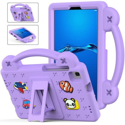 For Huawei MediaPad M3 Lite 8.0 Handle Kickstand Children EVA Shockproof Tablet Case(Light Purple) - Huawei by PMC Jewellery | Online Shopping South Africa | PMC Jewellery | Buy Now Pay Later Mobicred