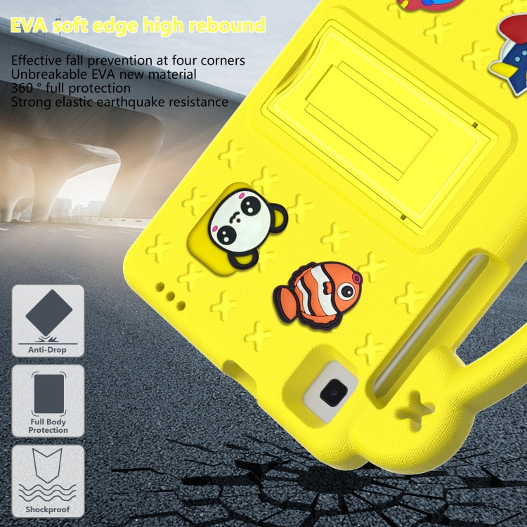 For Huawei MediaPad M3 Lite 8.0 Handle Kickstand Children EVA Shockproof Tablet Case(Yellow) - Huawei by PMC TechLife | Online Shopping South Africa | PMC TechLife | Buy Now Pay Later Mobicred