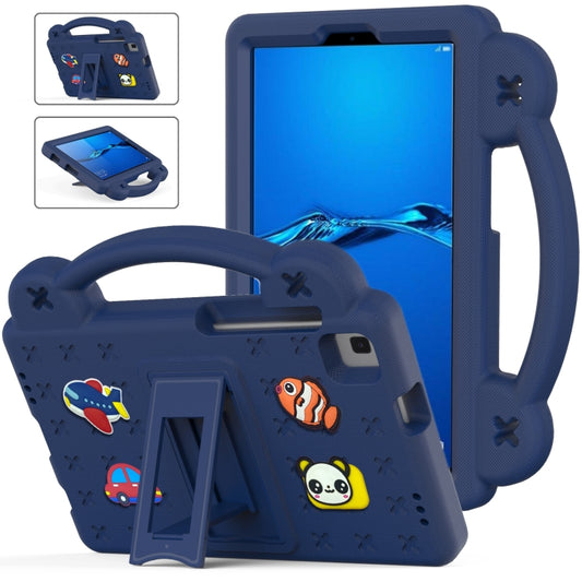 For Huawei MediaPad M3 Lite 8.0 Handle Kickstand Children EVA Shockproof Tablet Case(Navy Blue) - Huawei by PMC Jewellery | Online Shopping South Africa | PMC Jewellery | Buy Now Pay Later Mobicred