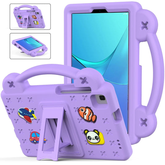 For Huawei MediaPad M5 8.4 Handle Kickstand Children EVA Shockproof Tablet Case(Light Purple) - Huawei by PMC Jewellery | Online Shopping South Africa | PMC Jewellery