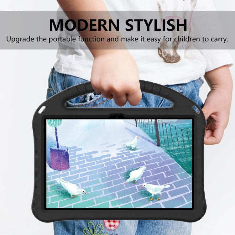 For Lenovo Tab M10 Plus 10.6 3rd Gen TB125FU 2022 EVA Shockproof Tablet Case with Holder(Black) - Lenovo by PMC TechLife | Online Shopping South Africa | PMC TechLife | Buy Now Pay Later Mobicred