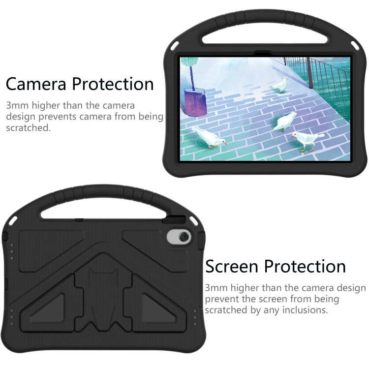 For Lenovo Tab M10 Plus 10.6 3rd Gen TB125FU 2022 EVA Shockproof Tablet Case with Holder(Black) - Lenovo by PMC TechLife | Online Shopping South Africa | PMC TechLife | Buy Now Pay Later Mobicred
