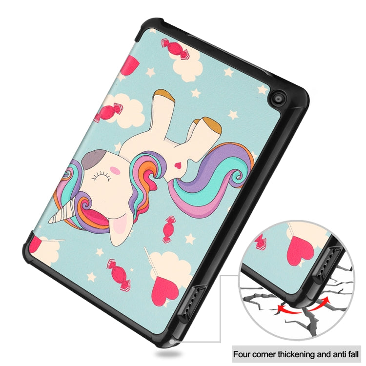 For Amazon Fire 7 12th 2022 JSM Smart Leather Tablet Case(Unicorn) - free shipping - PMc TechLife - Order now!