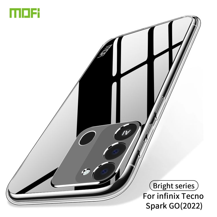For Tecno Spark GO 2022 MOFI Ming Series Ultra-thin TPU Phone Case(Transparent) - Tecno Cases by MOFI | Online Shopping South Africa | PMC TechLife