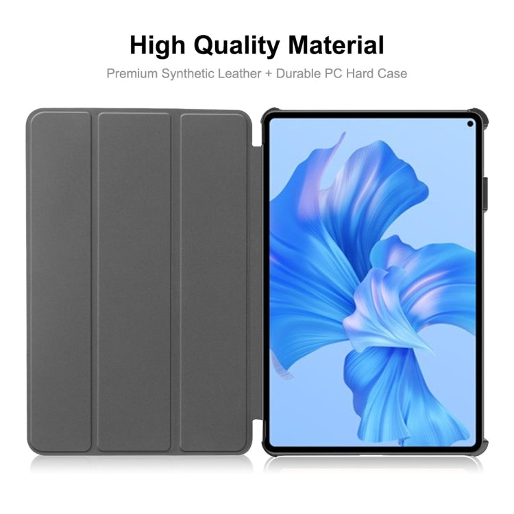 For Huawei MatePad Pro 11 2022 ENKAY Plastic Back Cover Smart Leather Stand Case(Dark Green) - free shipping - PMC TechLife - Order now!