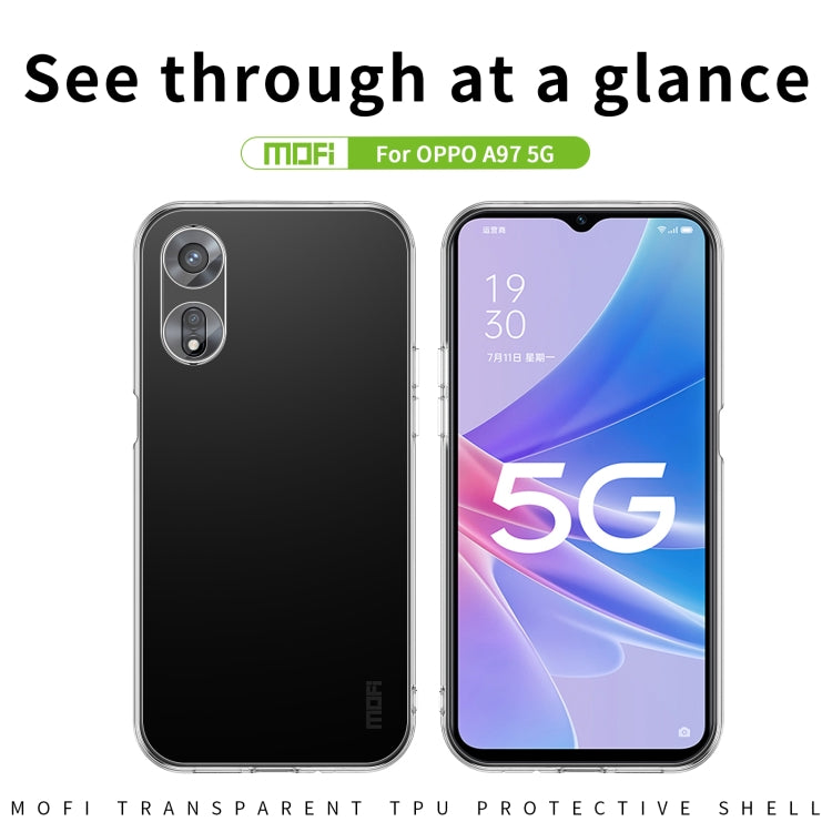 For OPPO A97 5G MOFI Ming Series Ultra-thin TPU Phone Case(Transparent) - OPPO Cases by MOFI | Online Shopping South Africa | PMC TechLife